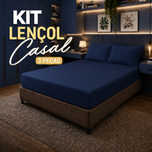 Lençol Com Elástico 400 Fios Micropercal Poliéster - Toque Macio Solteiro casal Queen King direto da fabrica