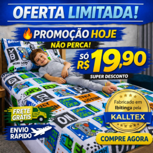 Jogo De Lençol Cama De Solteiro 2 Peças Estampado Infantil